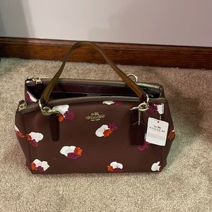 Burgundy coach bag